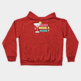 Mama Needs A Marg Vintage Mother Day Spicy Margarita Kids Hoodie